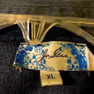 Jean dress button down above knee light and comfy